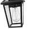 Z-Lite Talbot 1 Light Outdoor Wall Sconce, Black & Clear Beveled 579S-BK - alternate 5